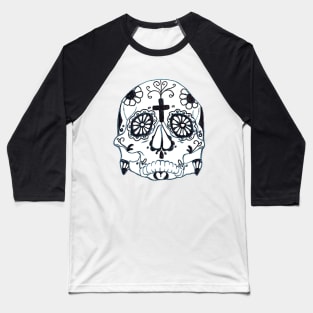 First Mexican Sugar Skull Baseball T-Shirt